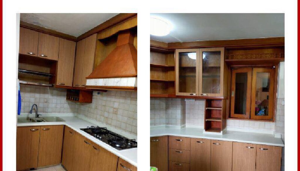 Kitchen Cabinet Door & Cabinet Body Laminate Replacement At Jurong East