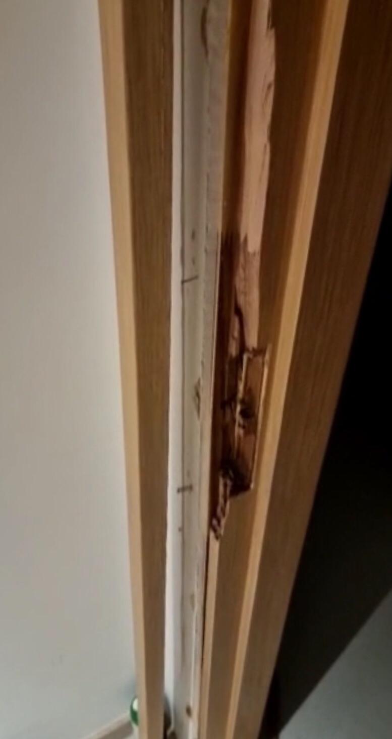 Door Frame Repair At Flora Drive