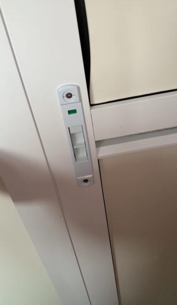 bifold door security lock