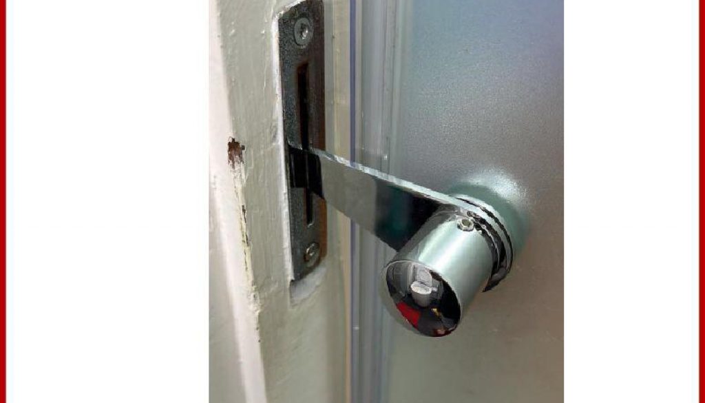 Glass Door Latch Installation